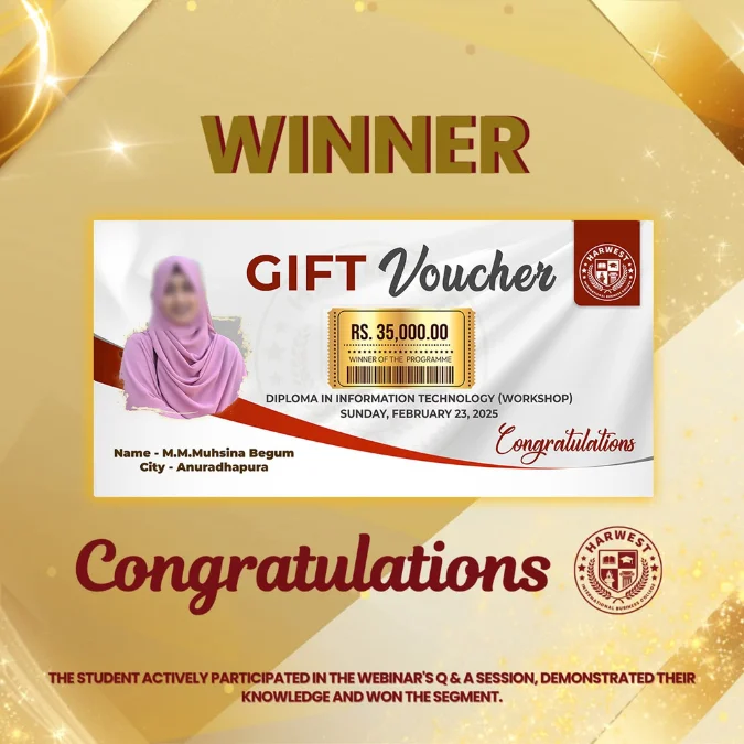 Diploma in IT Workshop Winner